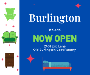 We are open in Burlington
