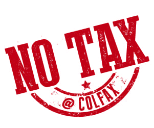No tax at Colfax