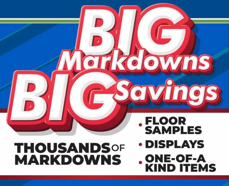 Big Markdowns, Big Savings