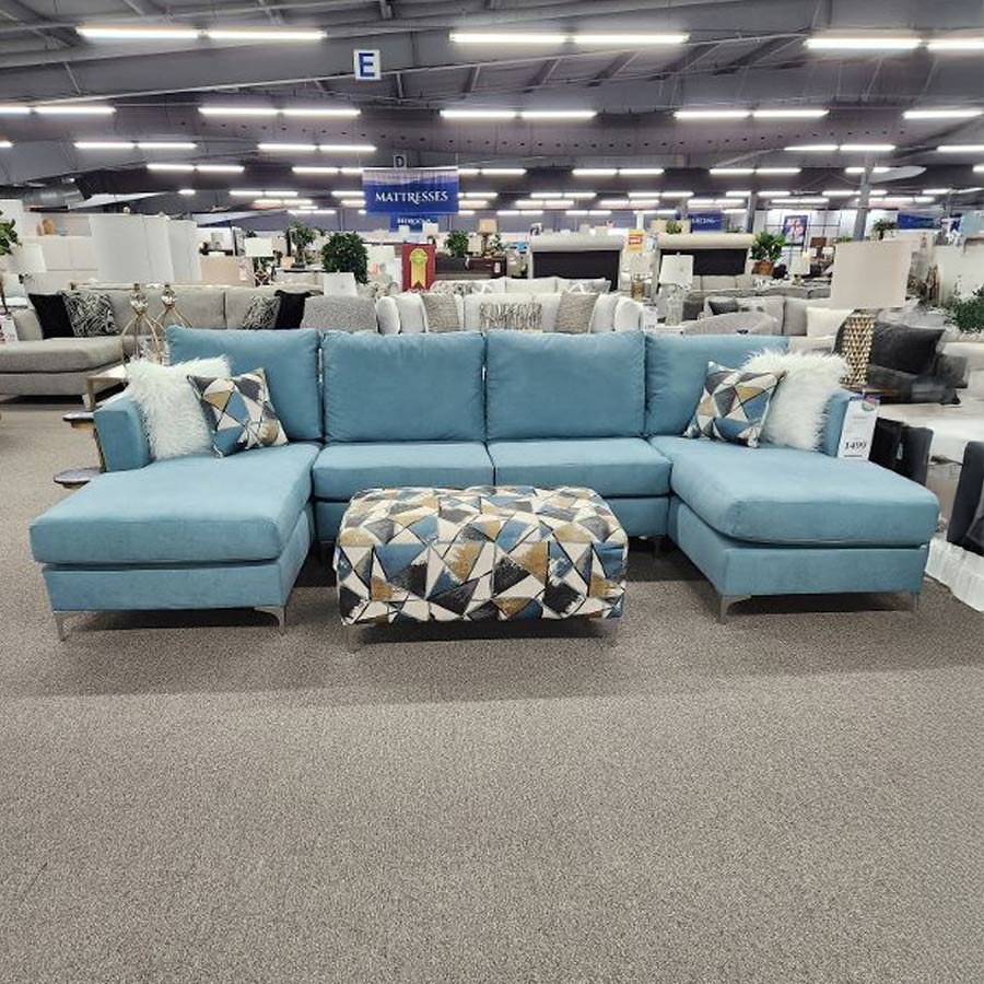 4pc Sectional w/ Ottoman 112