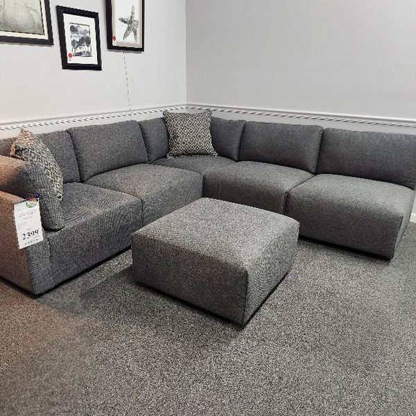 6pc Power Sectional w/ Ottoman 445
